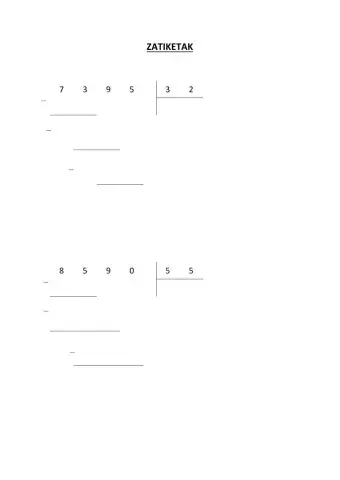 2 zifratako zatiketak kenketekin