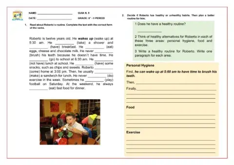 The healthy Day Exercise