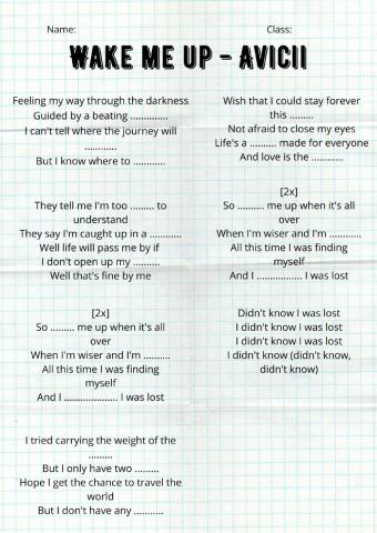 WAKE ME UP - AVICII
