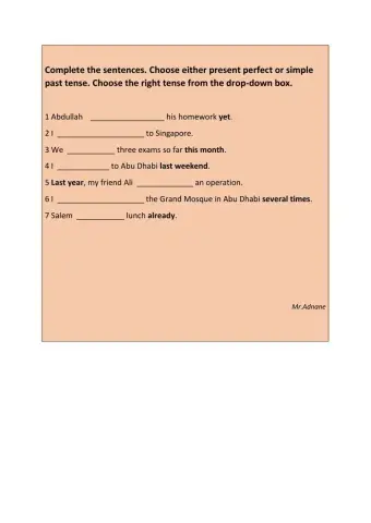 Present perfect Vs past simple