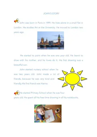 John'S Story. Comprehensive Reading 2