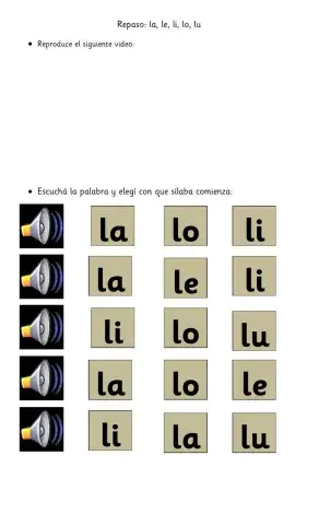 Repaso silabas
