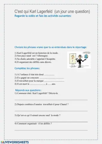 C'est qui Karl Lagerfeld