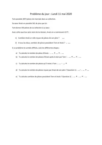 Problème du 11 mai