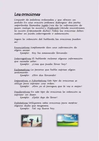 Las oraciones