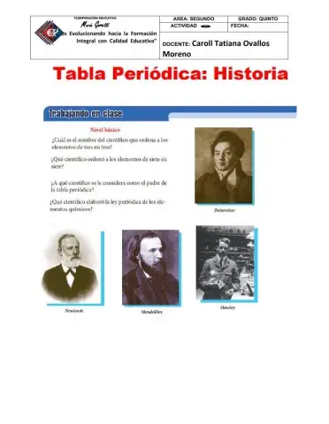 Historia de la tabla periodica