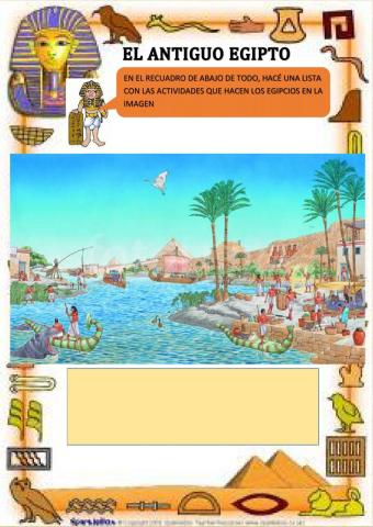 Actividad: el antiguo egipto