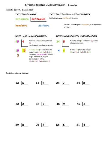 ZATIKETAK Hastapena III