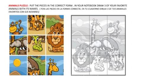 Animals puzzle