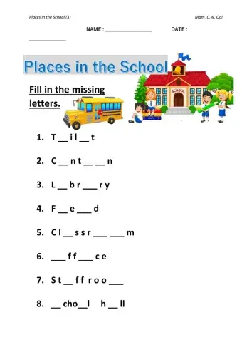 Places in thee School