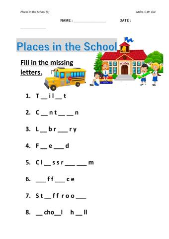 Places in thee School