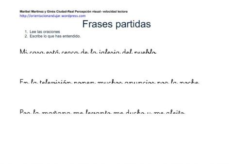 Frases partidas