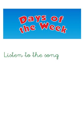 Days of the week
