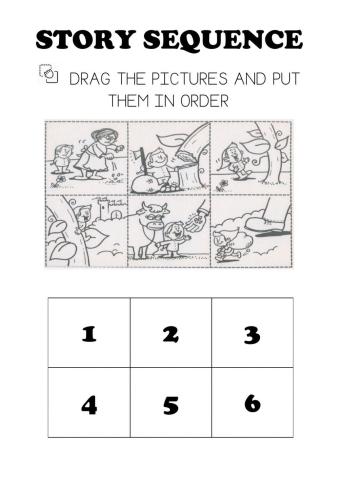 Story sequencing jack and the beanstalk