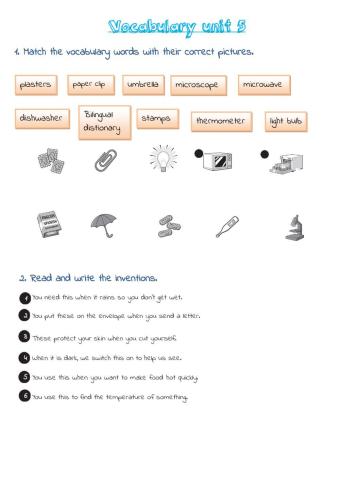 INGENIOUS INVENTIONS (vocabulary unit 5)