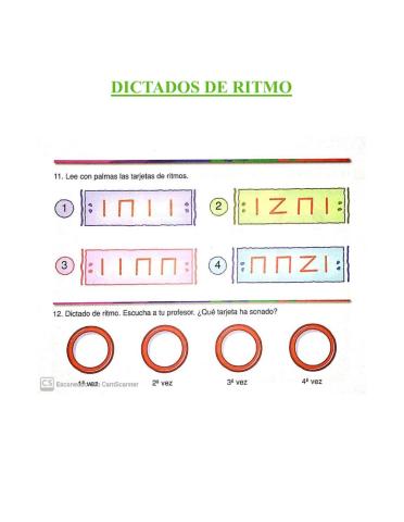 Dictados rítmicos