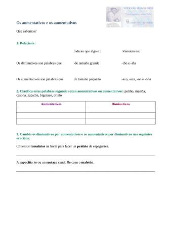 Aumentativos e diminutivos