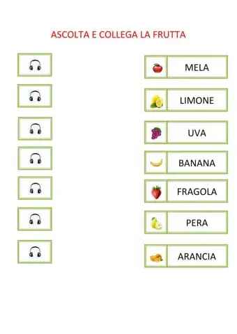 Collega la frutta