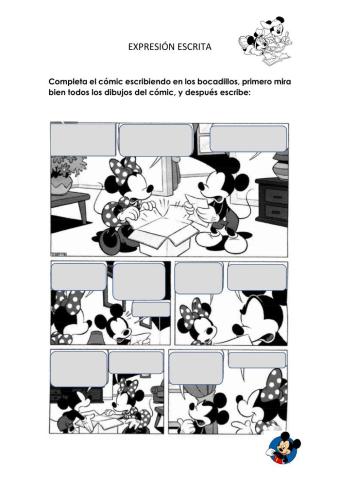 Expresión escrita: cómic