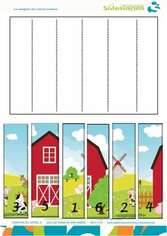 Puzzle numérico de la granja