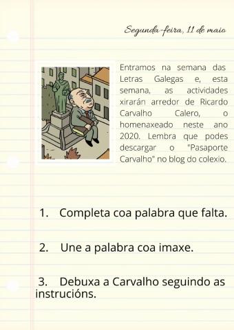 1º Caderno de Carvalho Calero