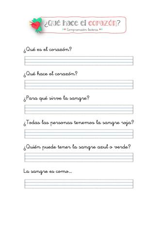 Comprensión lectora, ¿qué hace el corazón?