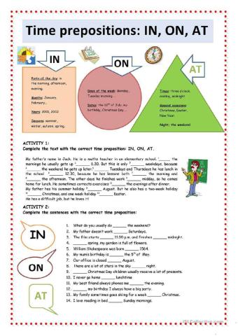 Prepositions of time