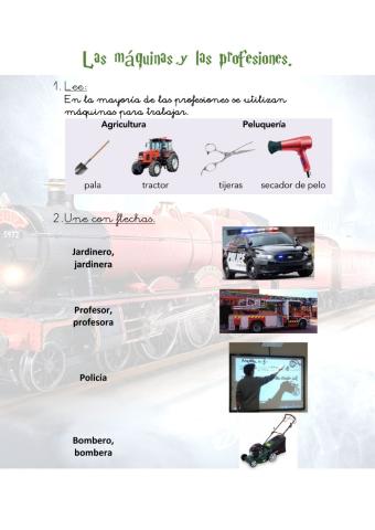 Ficha 3: las máquinas y las profesiones