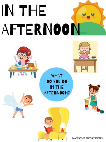 My routines: In the afternoon