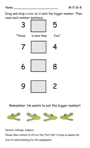 Freater than less than