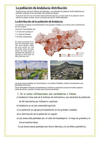 La población andaluza