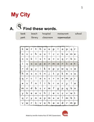 Places Crossword