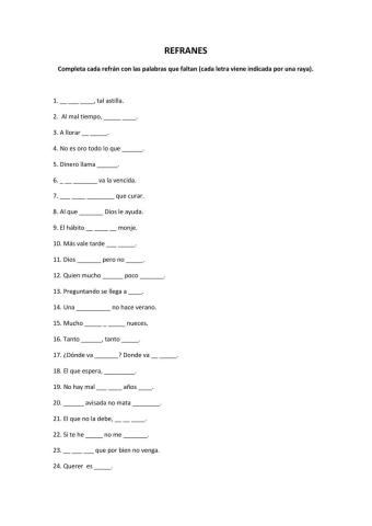 REFRANES
