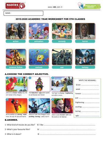 5th Grades Movies Part1