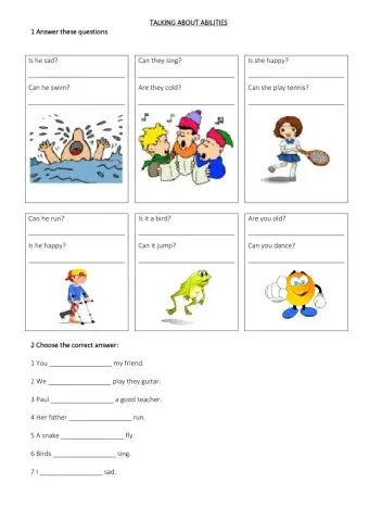 Expressing abilities