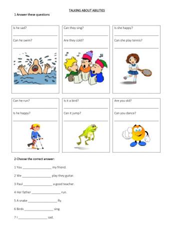 Expressing abilities