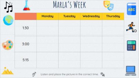 School Subjects Listening exercise