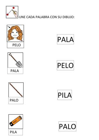 Une imagen y palabra (P,L)