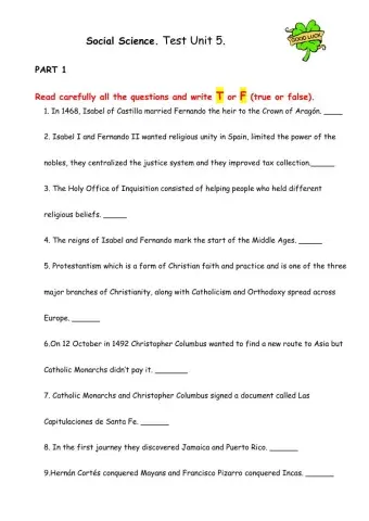 Social Science UNIT 5