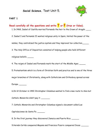 Social Science UNIT 5