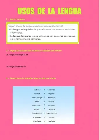 Usos de la lengua