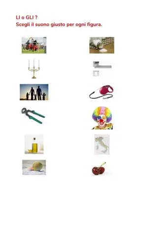 Li o Gli ?
