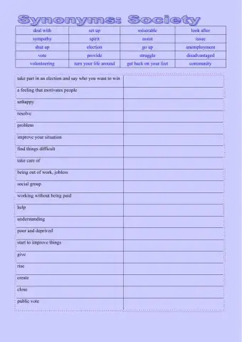 Synonyms: Society
