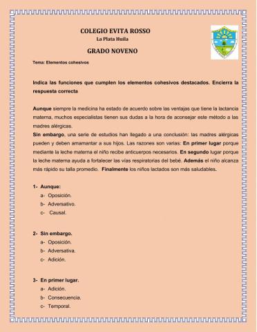 Coherencia y cohesión