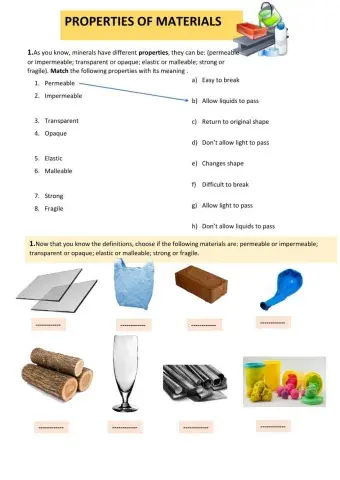 Properties of materials