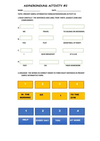 Present simple-Asyncrounous activity 2