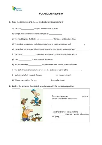 Technology & Prepositions of place