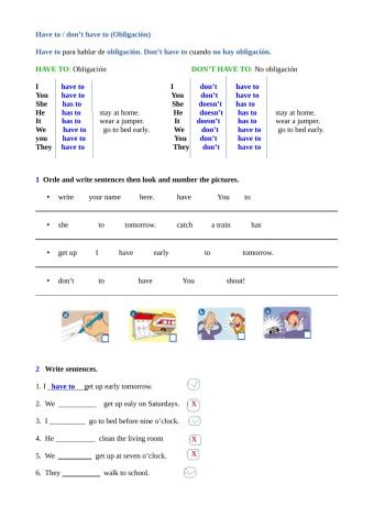 Have to - don't have to