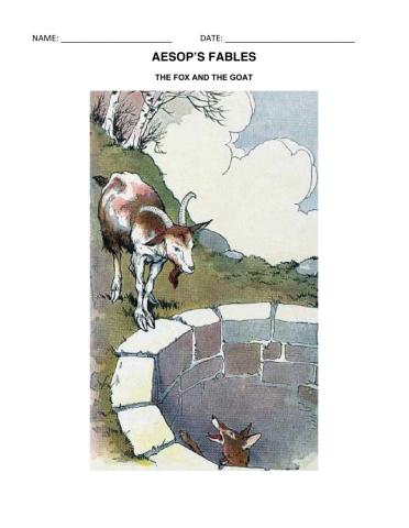 Aesop's Fables: The fox and the goat