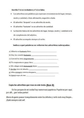 Test 6º adverbios